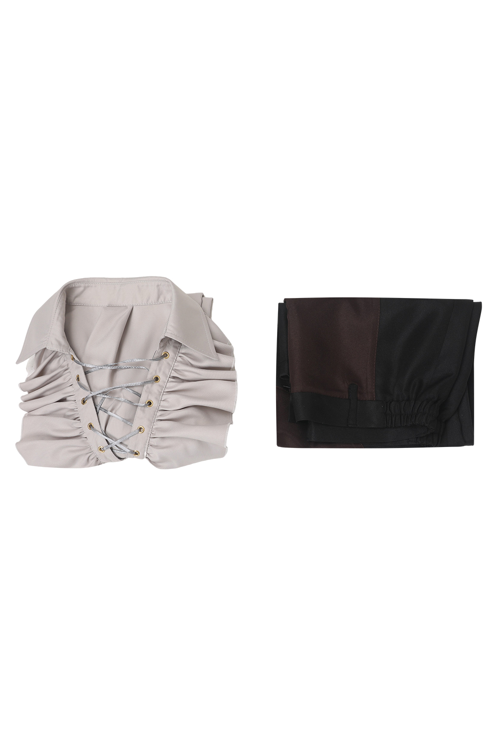 Game Baldur's Gate 3 Astarion Medieval Shirt Outfits Wig Shirt Set Halloween Carnival Suit Cosplay Costume