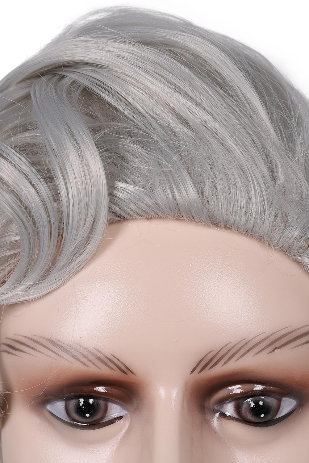 Game Baldur's Gate Astarion Grey Cosplay Wig Heat Resistant Synthetic Hair Halloween Costume Accessories