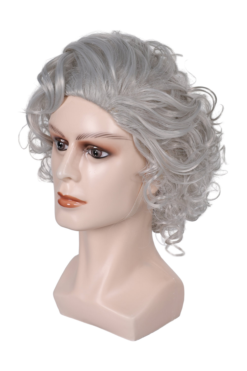 Game Baldur's Gate Astarion Grey Cosplay Wig Heat Resistant Synthetic Hair Halloween Costume Accessories