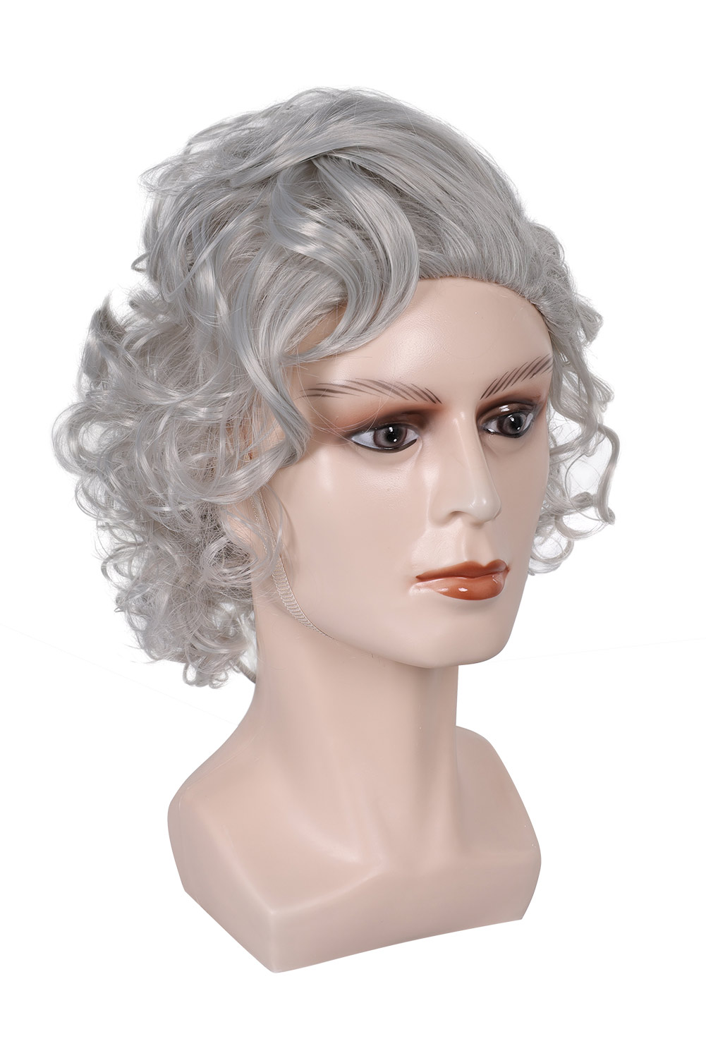 Game Baldur's Gate Astarion Grey Cosplay Wig Heat Resistant Synthetic Hair Halloween Costume Accessories