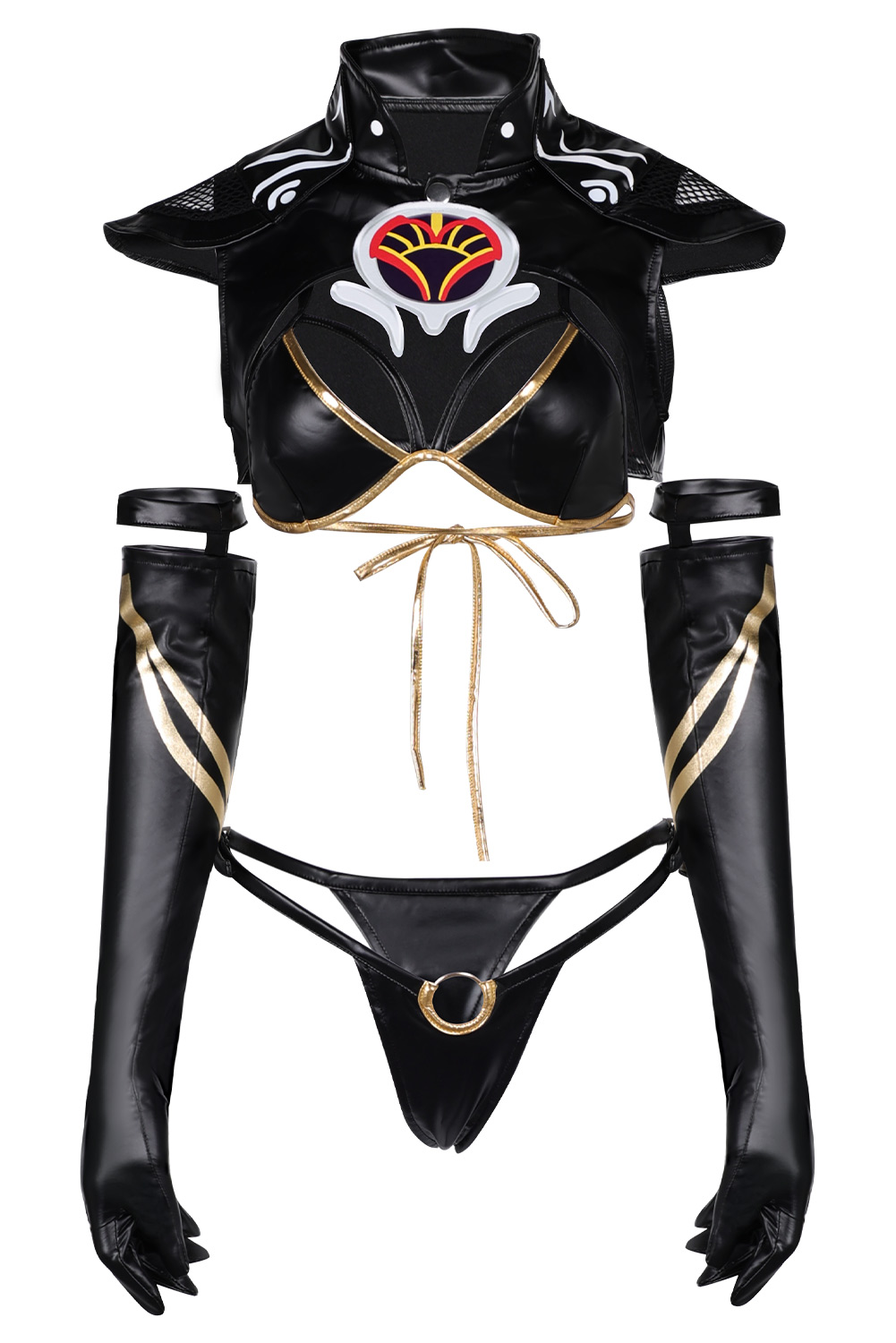 Game Baldur's Gate Shadowheart Black Lingerie for Women Outfits Halloween Carnival Suit Cosplay Costume 