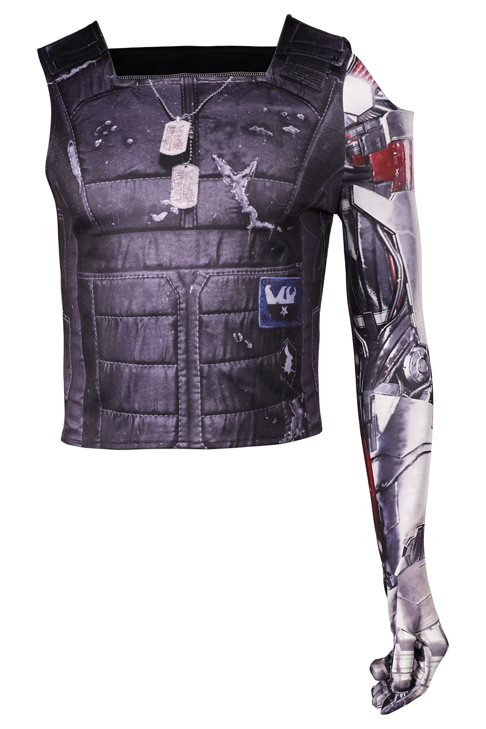 Game Cyberpunk 2077 Johnny Silverhand Printed Top Shirt Outfits Halloween Carnival Suit Cosplay Costume