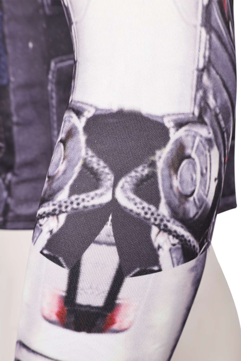 Game Cyberpunk 2077 Johnny Silverhand Printed Top Shirt Outfits Halloween Carnival Suit Cosplay Costume