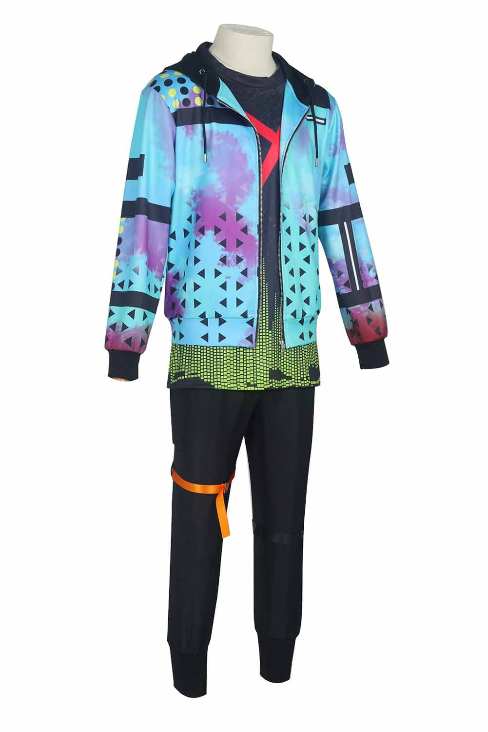 Game Dead by Daylight Jake Park Blue Top Pants Set Outfits Halloween Carnival Suit Cosplay Costume