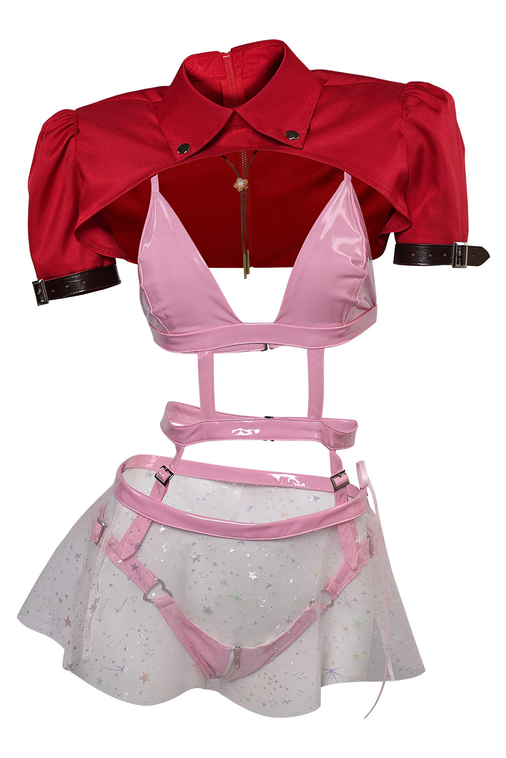 Game Final Fantasy Aerith Gainsborough Women Sexy Lingerie Outfits Halloween Carnival Suit Cosplay Costume