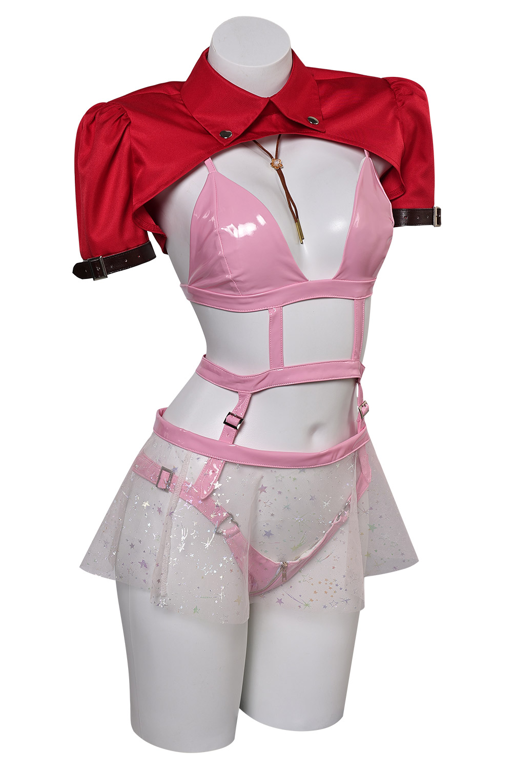 Game Final Fantasy Aerith Gainsborough Women Sexy Lingerie Outfits Halloween Carnival Suit Cosplay Costume