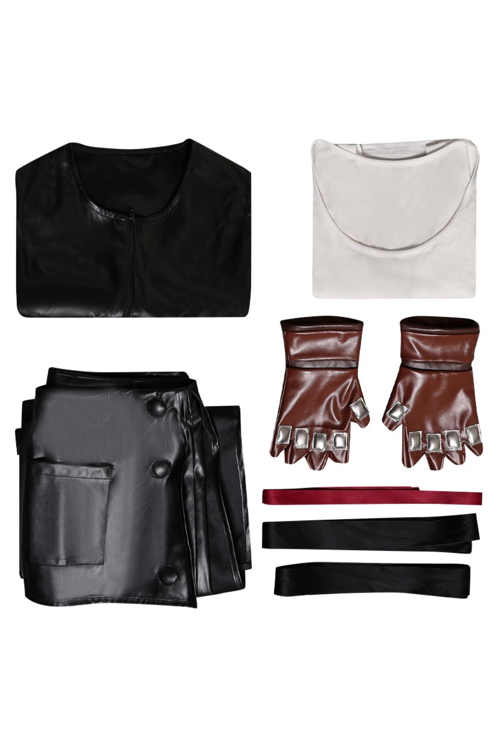 Game Final Fantasy VII: Advent Children Tifa Lockhart Black Outfits Halloween Carnival Suit Cosplay Costume