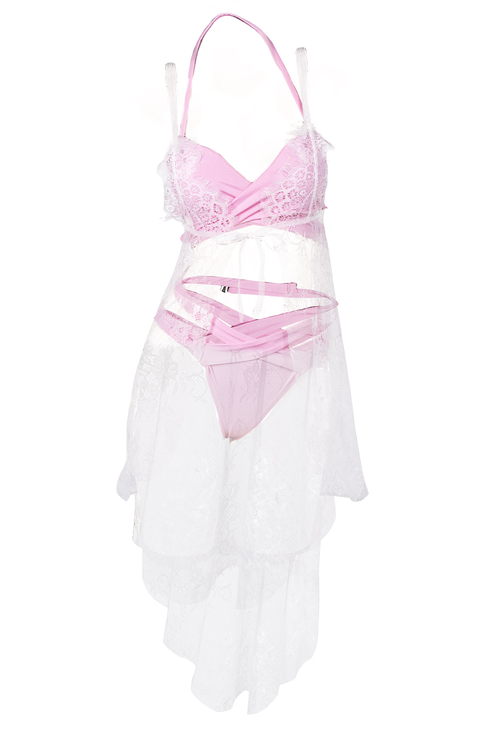 Game Final Fantasy VII Aerith Gainsborough Pink Bikini Beach Swimsuit Outfits Halloween Carnival Suit Cosplay Costume