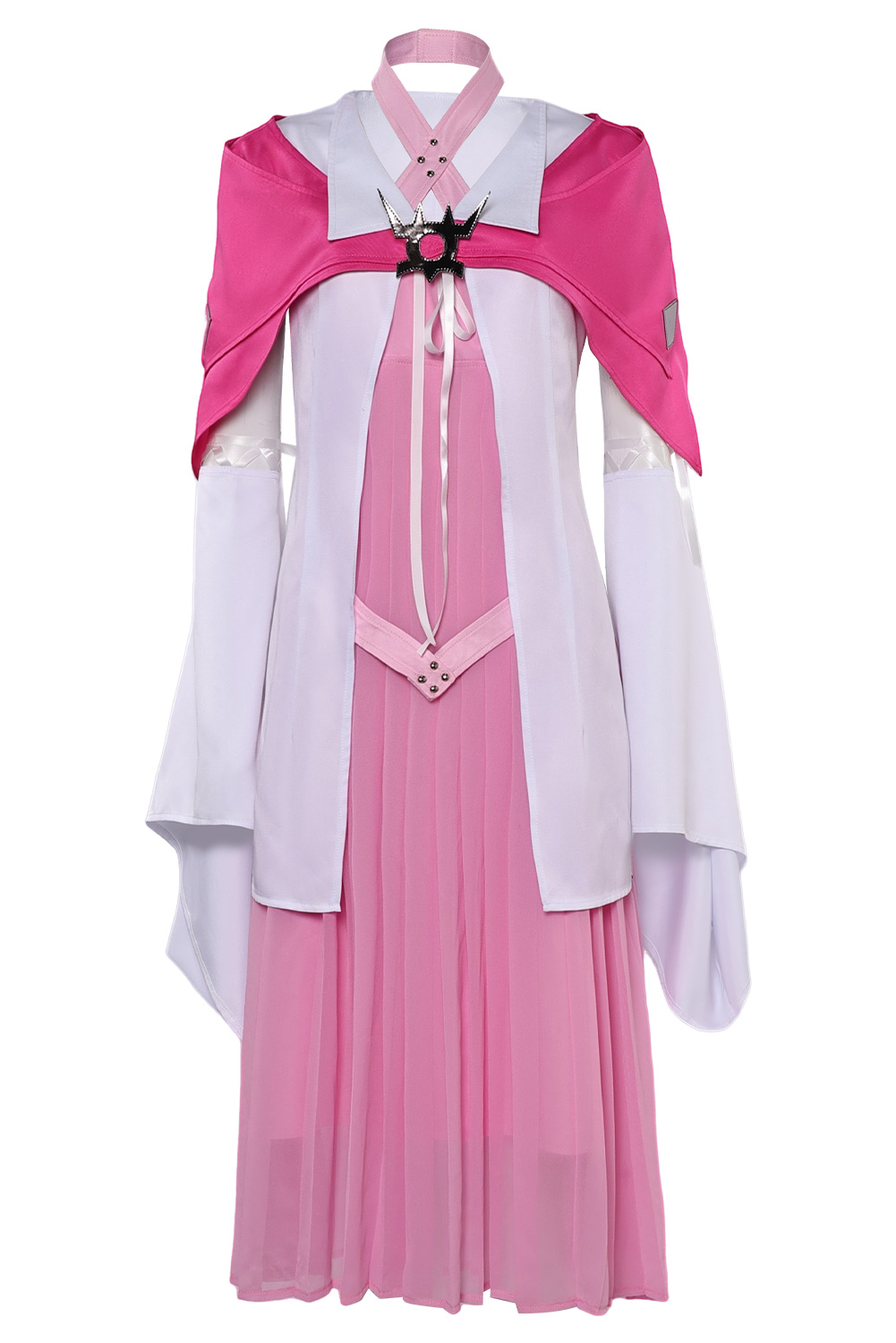 Game Final Fantasy VII Aerith Gainsborough Pink Dress With Shawl Outfits Halloween Carnival Suit Cosplay Costume
