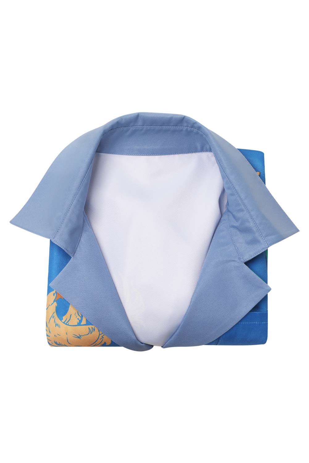 Game Final Fantasy VII Cloud Strife Cloud Chocobo Printed Blue Beach Shirt Outfits Halloween Carnival Suit Cosplay Costume