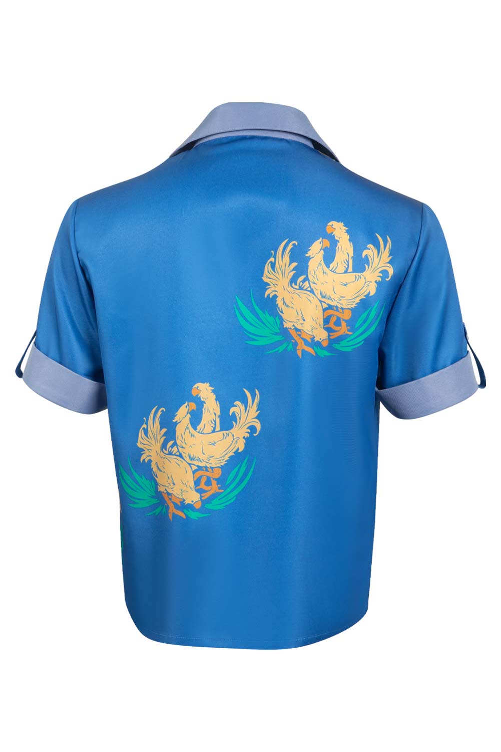 Game Final Fantasy VII Cloud Strife Cloud Chocobo Printed Blue Beach Shirt Outfits Halloween Carnival Suit Cosplay Costume