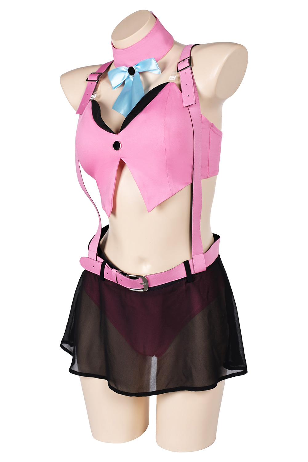 Game Final Fantasy VII Ever Crisis Aerith Gainsborough Pink Bunny Swimsuit Outfits Halloween Suit Cosplay Costume Original Design