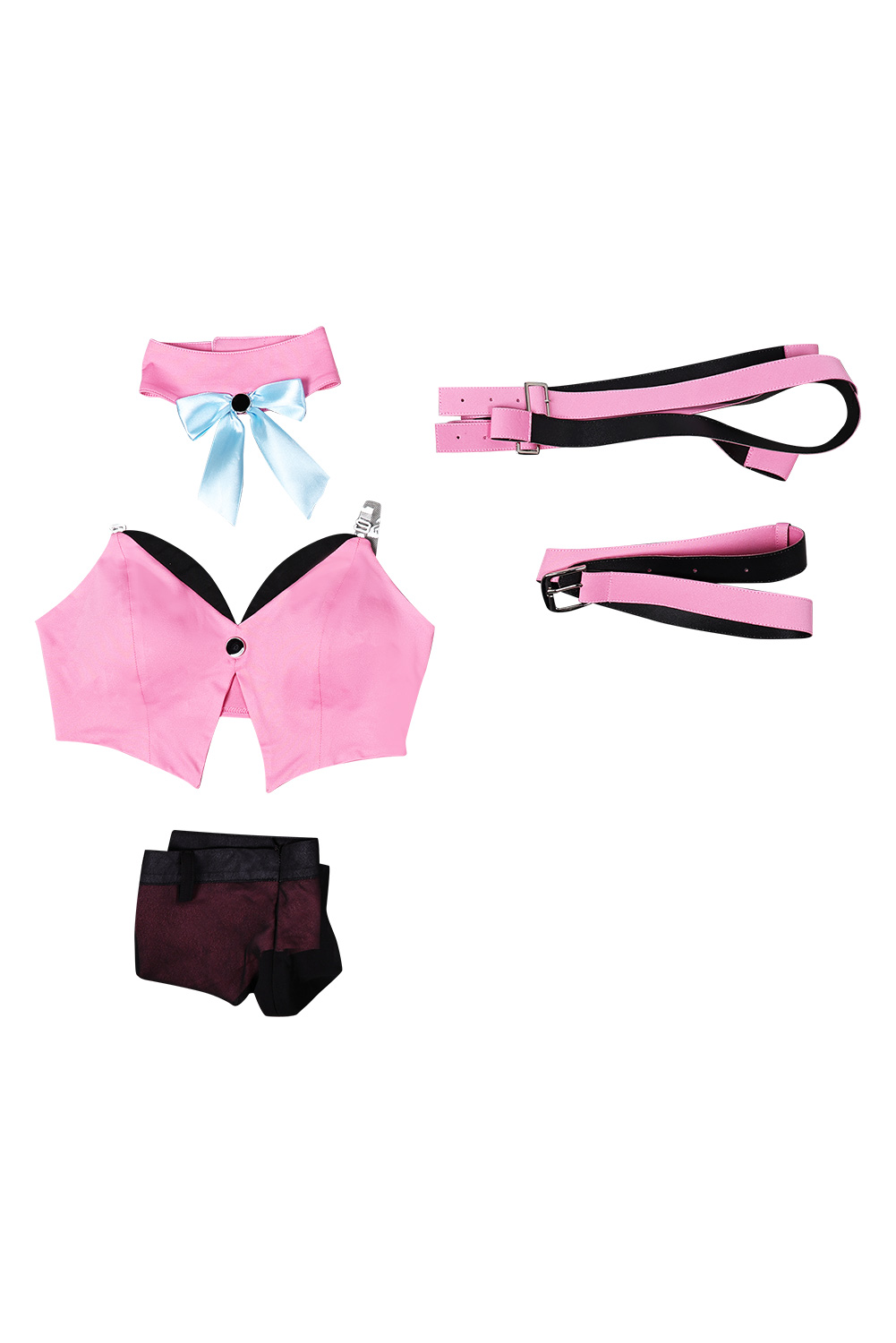 Game Final Fantasy VII Ever Crisis Aerith Gainsborough Pink Bunny Swimsuit Outfits Halloween Suit Cosplay Costume Original Design
