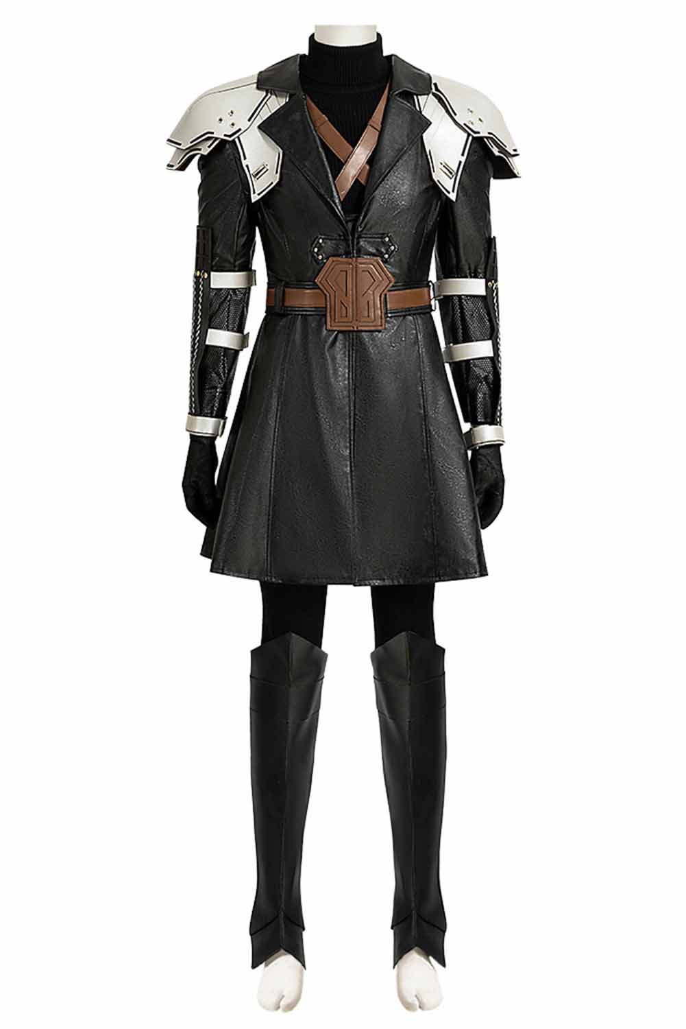 Game Final Fantasy VII Sephiroth Black Top Pants Full Set Outfits Halloween Carnival Suit Cosplay Costume