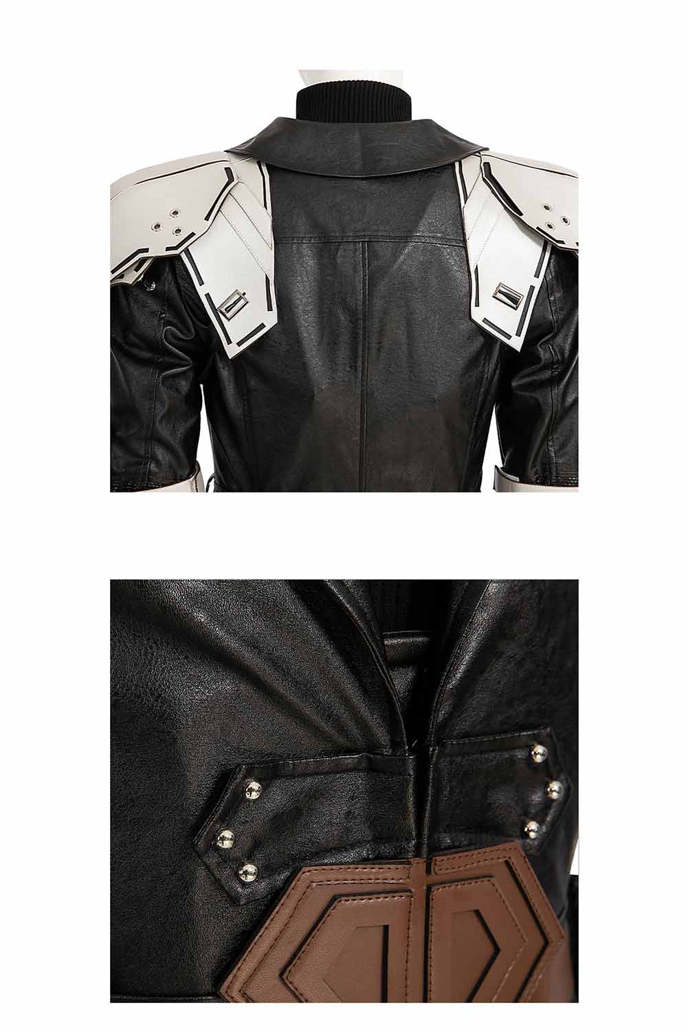 Game Final Fantasy VII Sephiroth Black Top Pants Full Set Outfits Halloween Carnival Suit Cosplay Costume