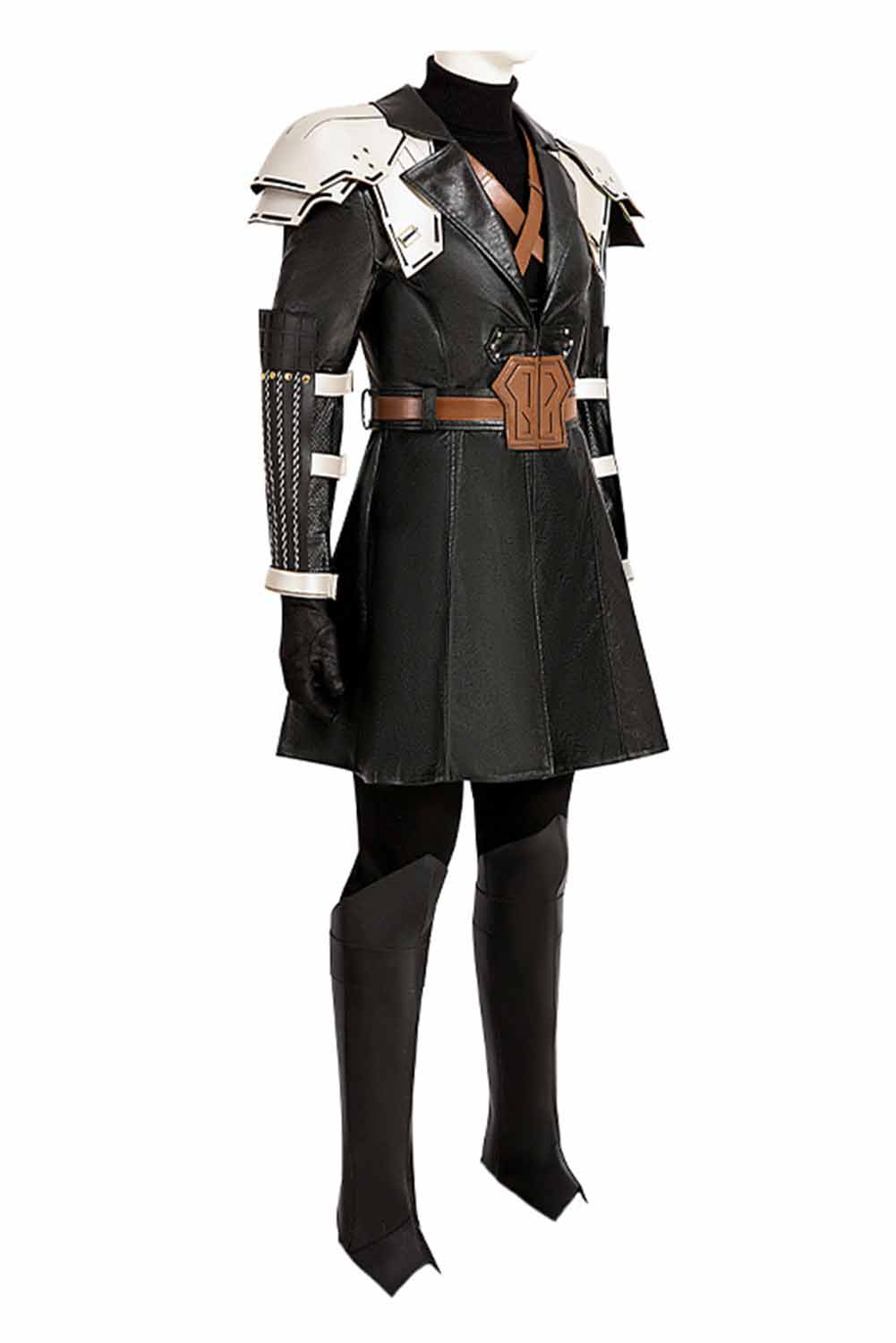 Game Final Fantasy VII Sephiroth Black Top Pants Full Set Outfits Halloween Carnival Suit Cosplay Costume