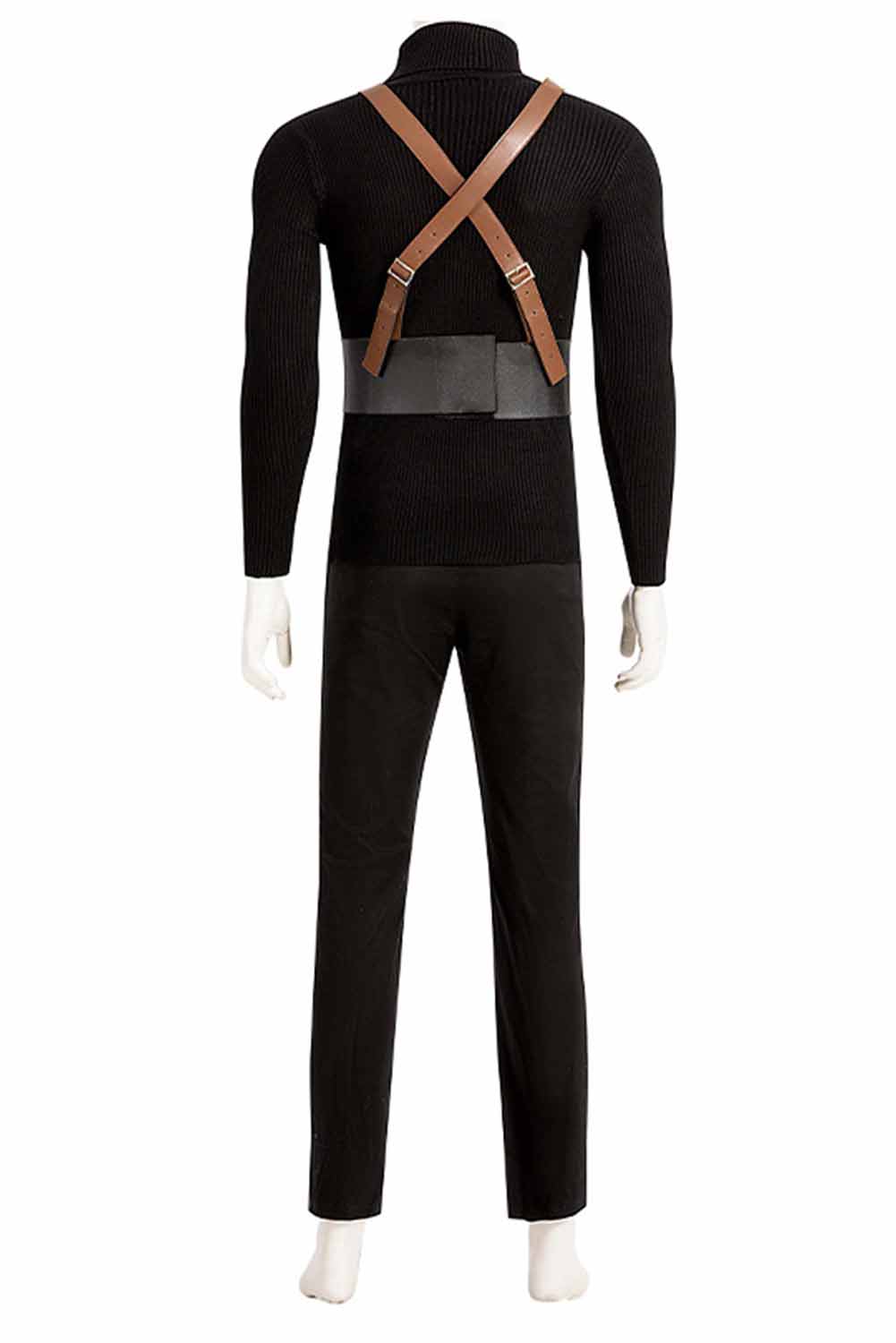 Game Final Fantasy VII Sephiroth Black Top Pants Full Set Outfits Halloween Carnival Suit Cosplay Costume