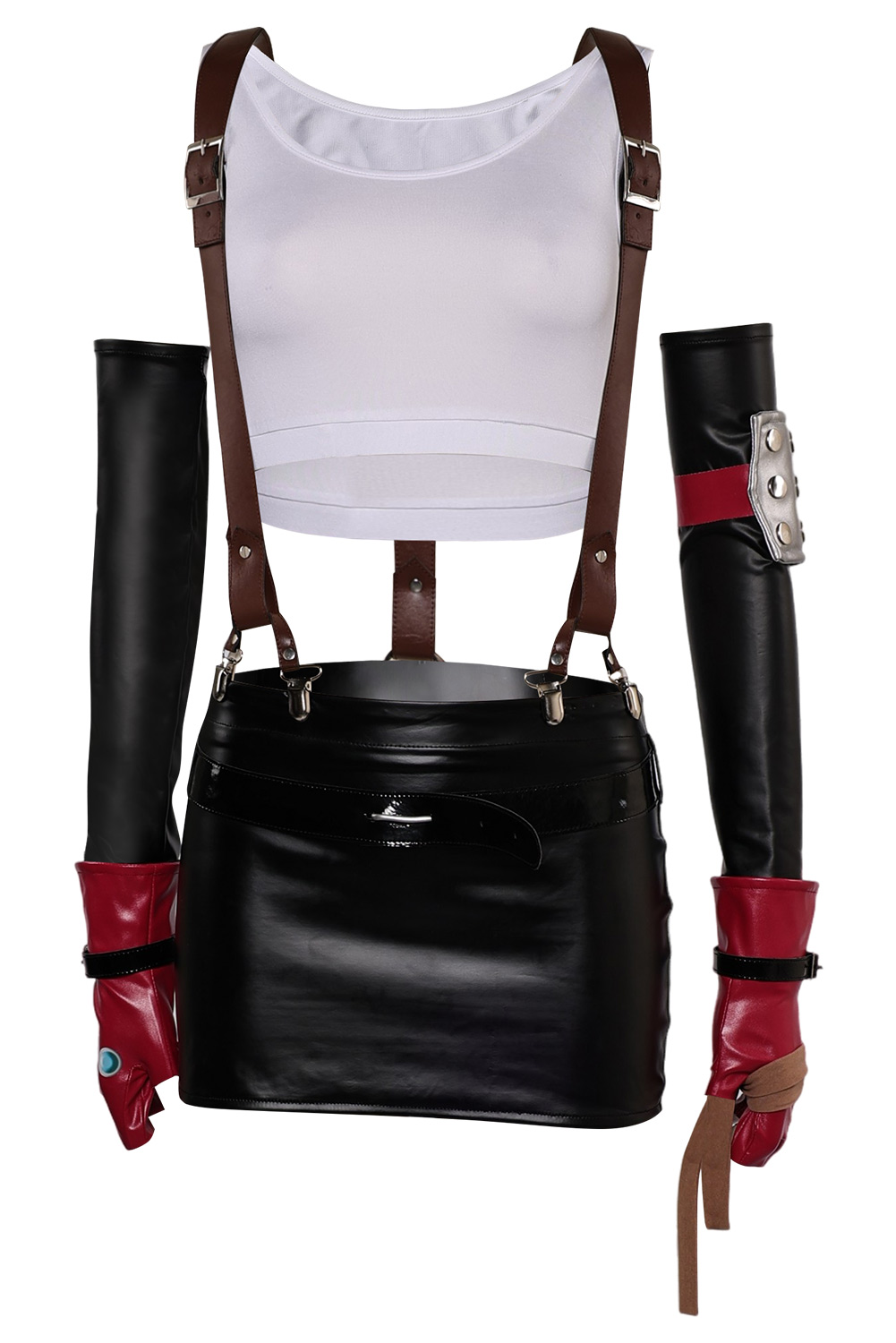 Game Final Fantasy VII Tifa Lockhart Women Top Skirt Full Set Outfits Halloween Carnival Suit Cosplay Costume