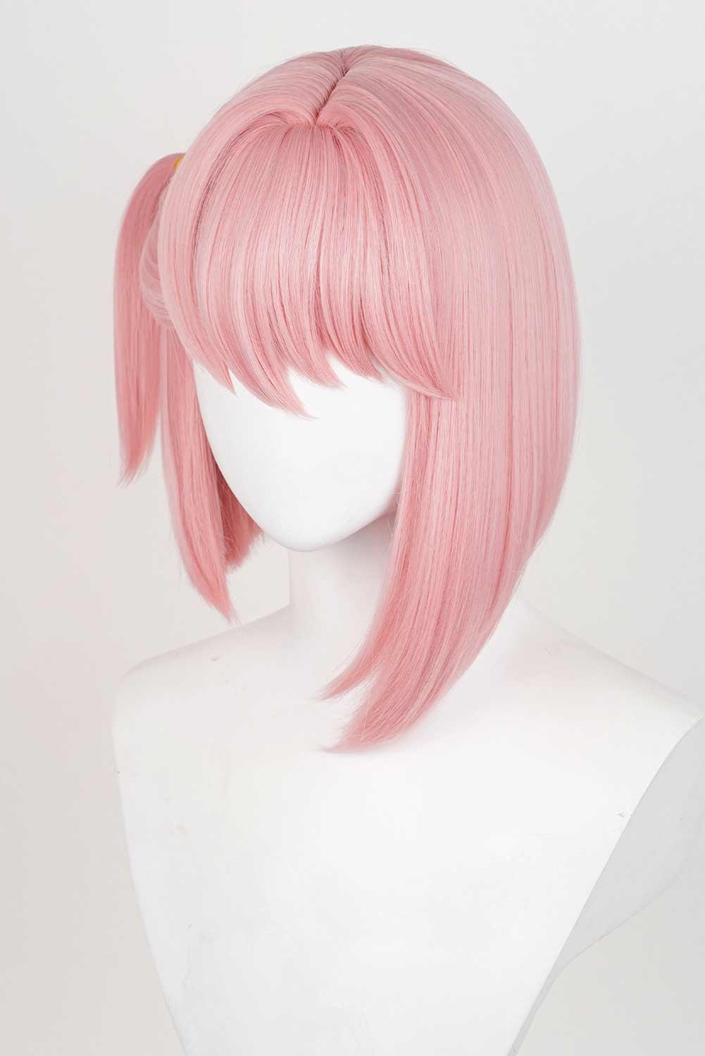 Game Genshin Impact Charlotte Cosplay Wig Heat Resistant Synthetic Hair Halloween Costume Accessories