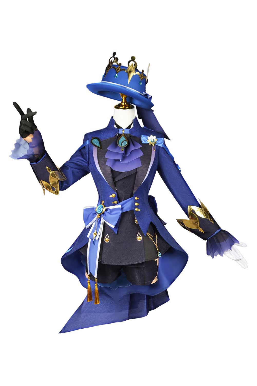 Game Genshin Impact Focalors Furina Black Version Outfits Halloween Carnival Suit Cosplay Costume