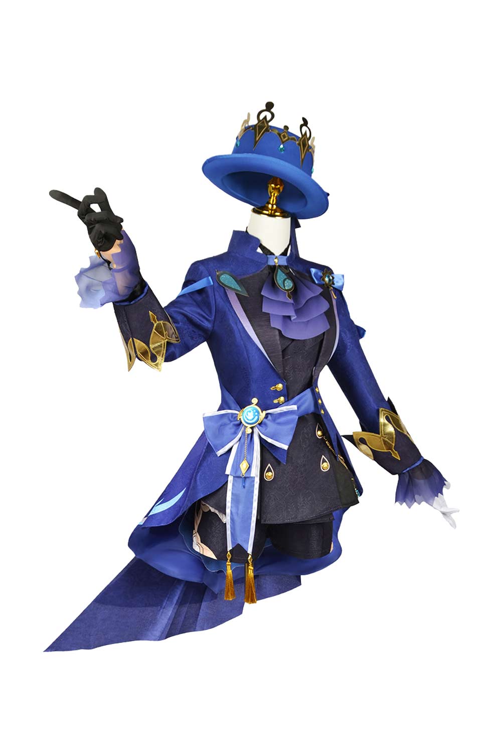 Game Genshin Impact Focalors Furina Black Version Outfits Halloween Carnival Suit Cosplay Costume