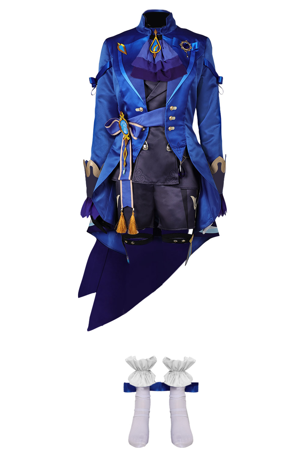 Game Genshin Impact Furina de Fontaine Blue Uniform Outfits Halloween Carnival Suit Cosplay Costume