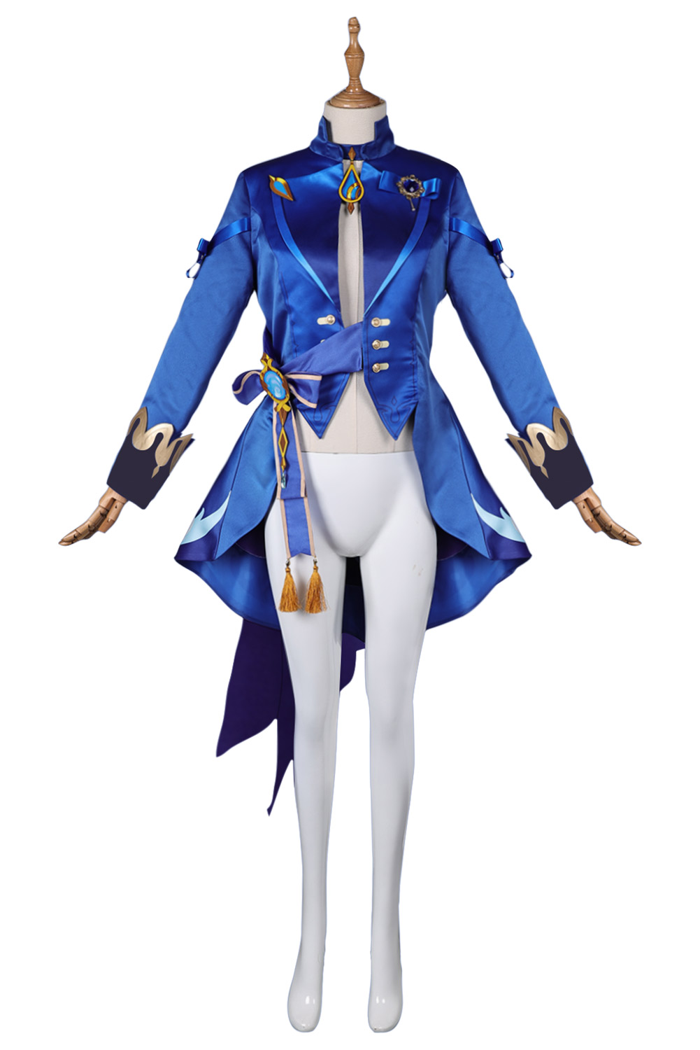 Game Genshin Impact Furina de Fontaine Blue Uniform Outfits Halloween Carnival Suit Cosplay Costume