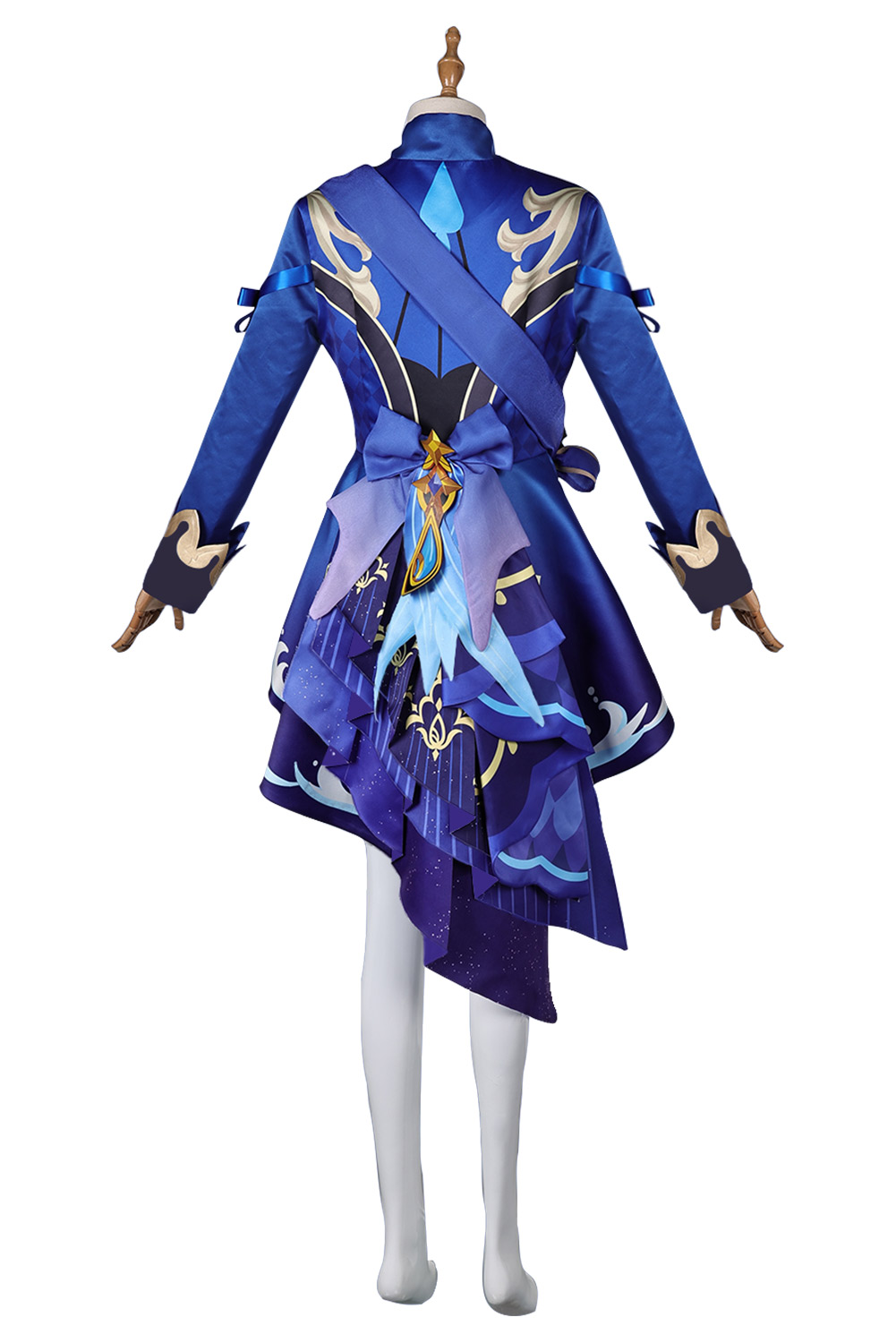 Game Genshin Impact Furina de Fontaine Blue Uniform Outfits Halloween Carnival Suit Cosplay Costume