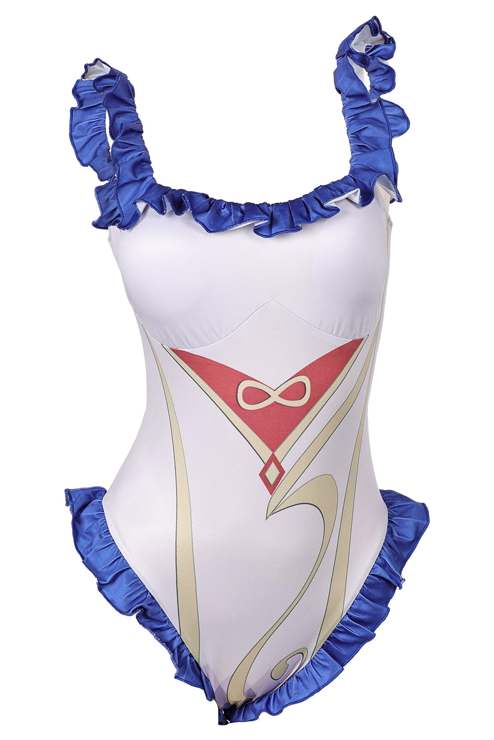 Game Genshin Impact Ganyu White One-piece Swimsuit Outfits Halloween Carnival Suit Cosplay Costume