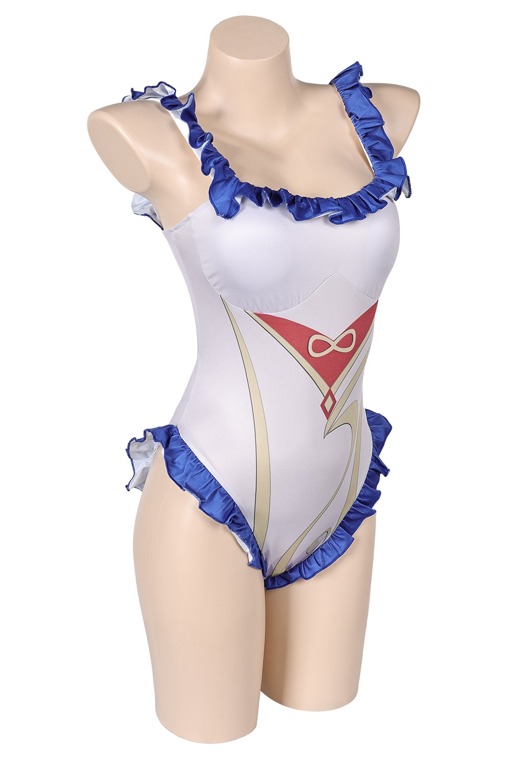 Game Genshin Impact Ganyu White One-piece Swimsuit Outfits Halloween Carnival Suit Cosplay Costume