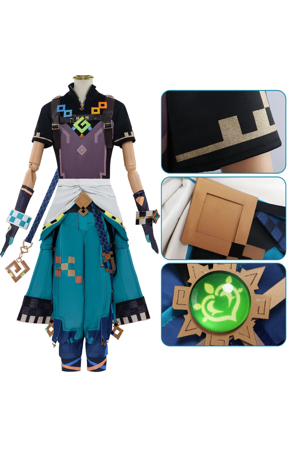 Game Genshin Impact Kinich Natlan Outfits Halloween Carnival Suit Cosplay Costume