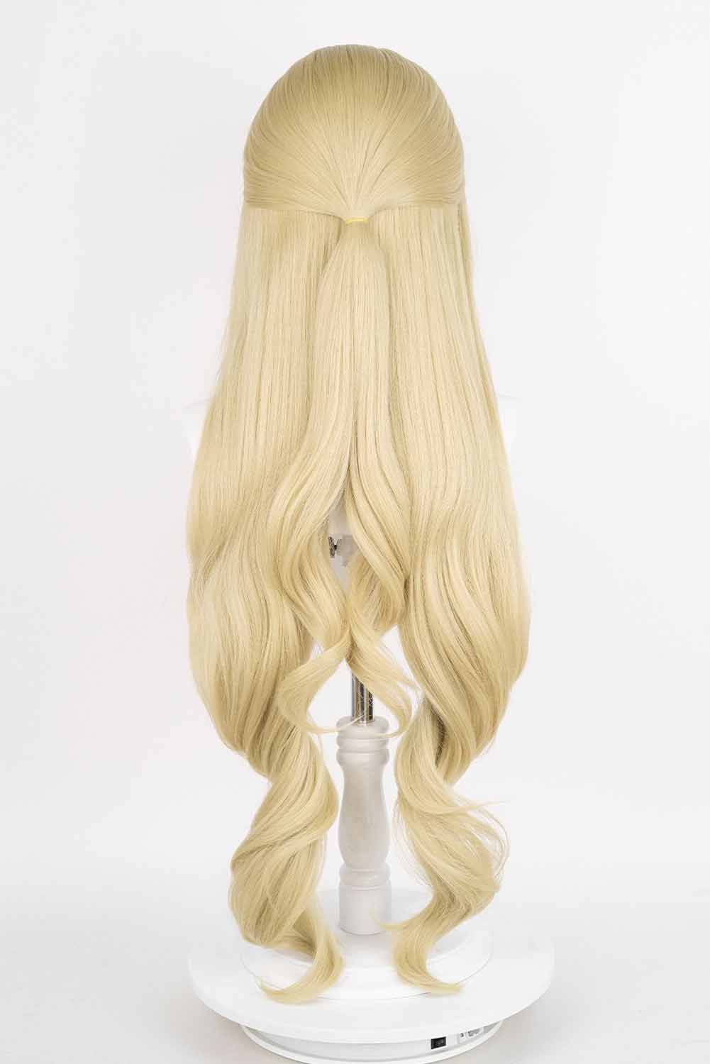 Game Genshin Impact Navia Cosplay Wig Heat Resistant Synthetic Hair Halloween Costume Accessories