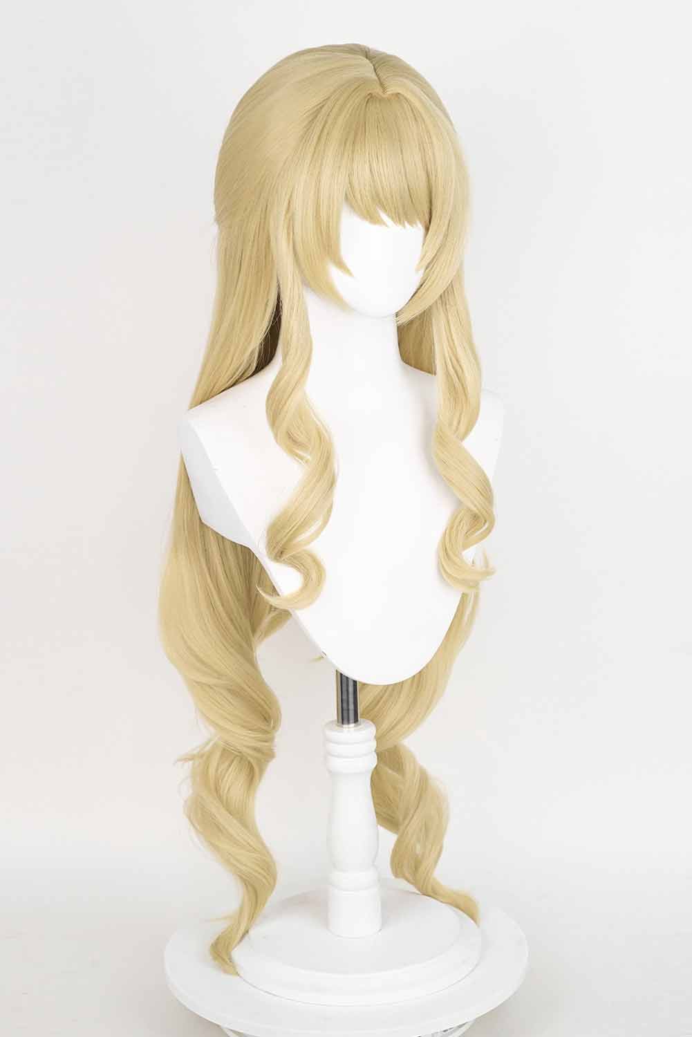 Game Genshin Impact Navia Cosplay Wig Heat Resistant Synthetic Hair Halloween Costume Accessories