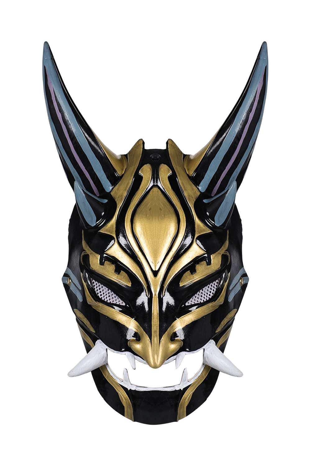 Game Genshin Impact Xiao Cosplay Latex Black Masks Helmet Masquerade Halloween Party Costume Props