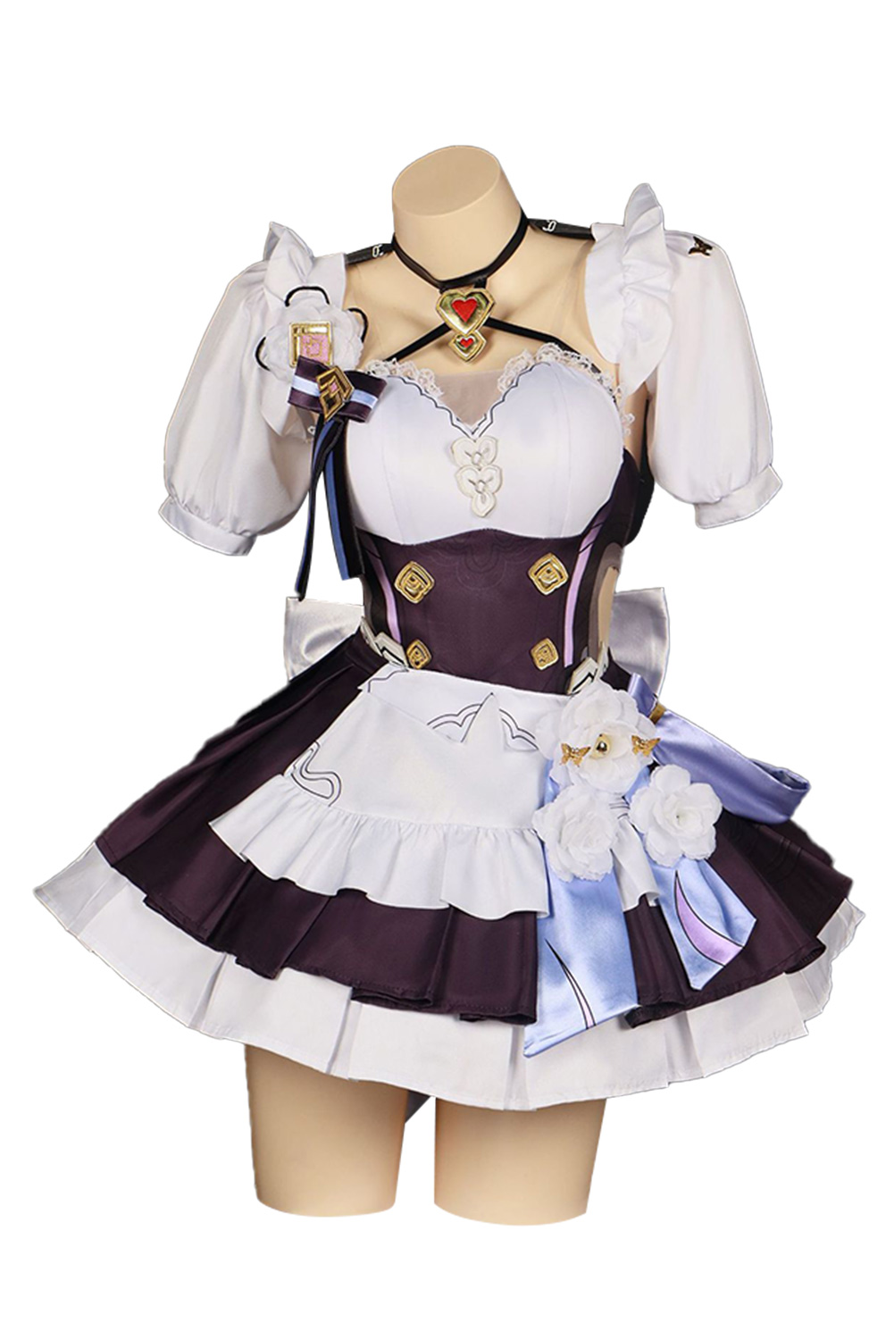 Game Honkai Impact 3 Elysia Sweetheart Maid Dress Outfits Halloween Carnival Suit Cosplay Costume