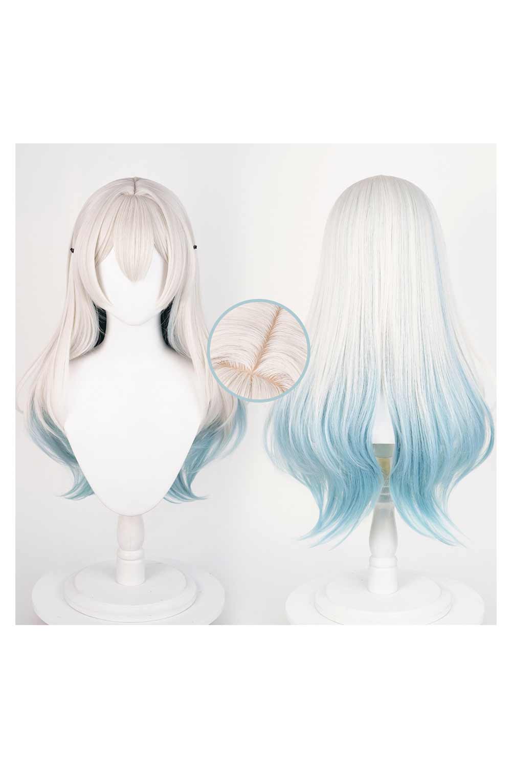 Game Honkai: Star Rail Firefly Cosplay Wig Heat Resistant Synthetic Hair Halloween Costume Accessories
