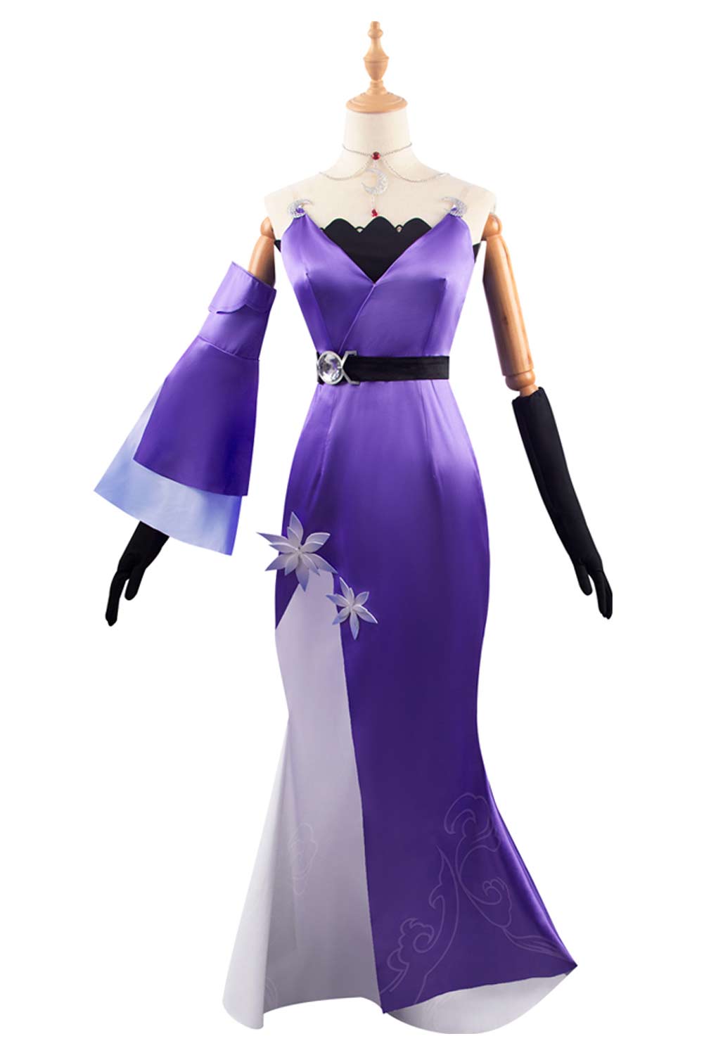 Game Honkai: Star Rail Jingliu Concert 2024 Women Purple Dress Outfits Halloween Carnival Suit Cosplay Costume