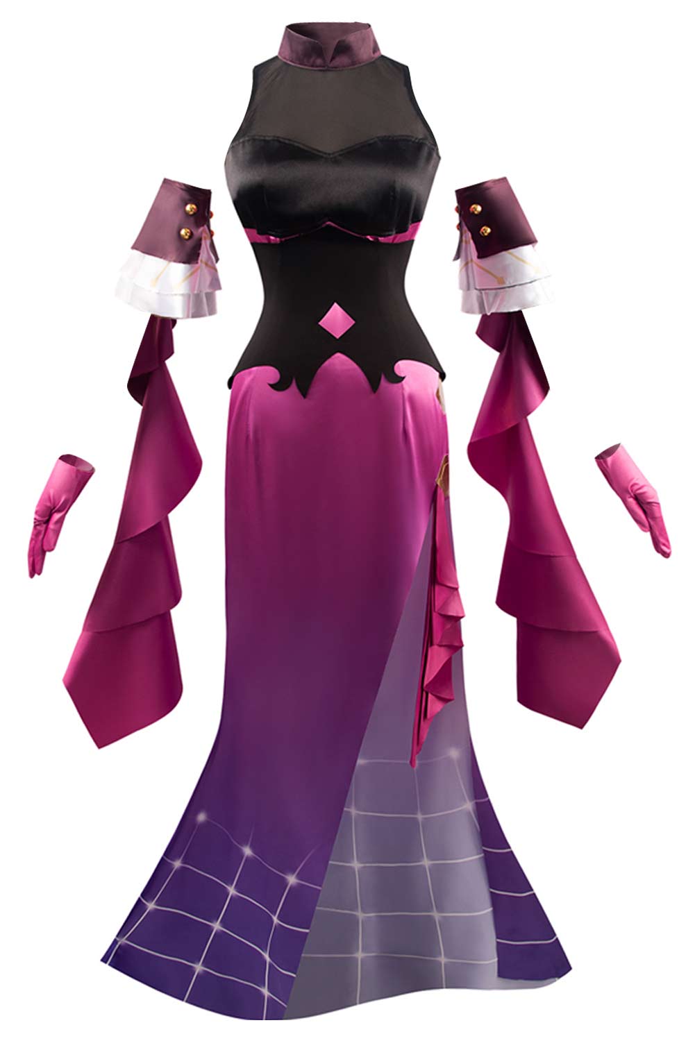 Game Honkai: Star Rail Kafka Concert 2024 Women Purple Dress Outfits Halloween Carnival Suit Cosplay Costume