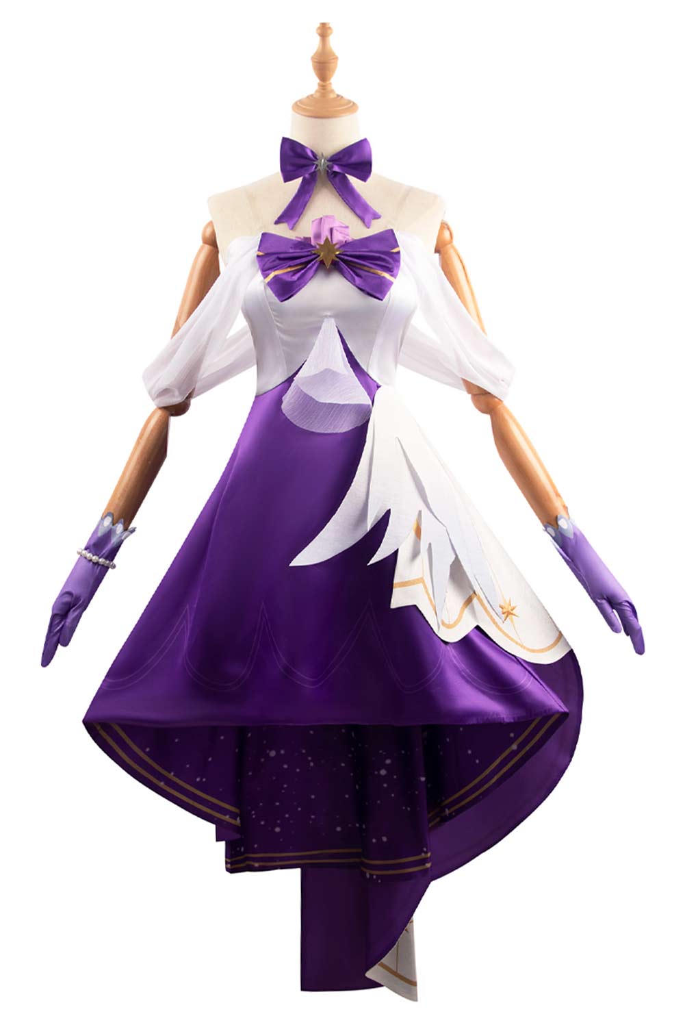 Game Honkai: Star Rail Robin Concert 2024 Women Purple Dress Outfits Halloween Carnival Suit Cosplay Costume