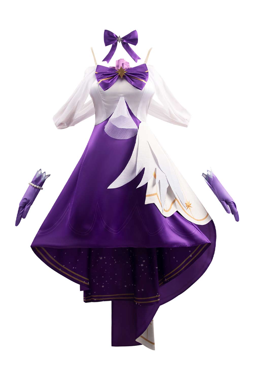 Game Honkai: Star Rail Robin Concert 2024 Women Purple Dress Outfits Halloween Carnival Suit Cosplay Costume
