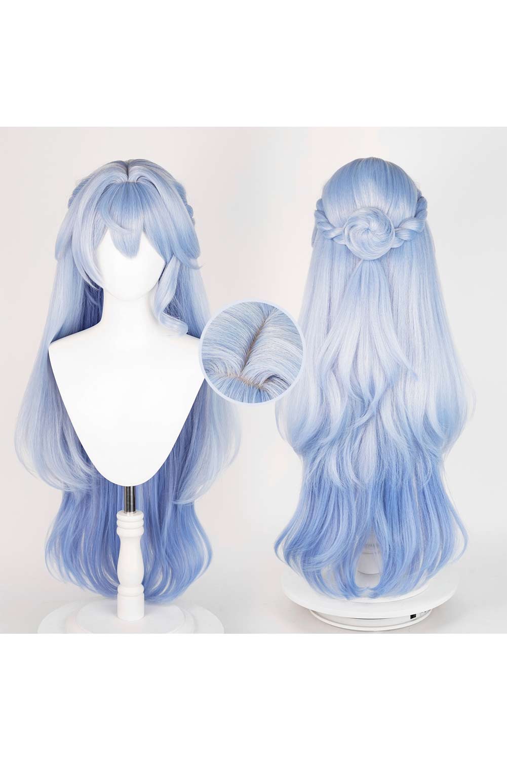Game Honkai: Star Rail Robin Cosplay Blue Wig Heat Resistant Synthetic Hair Halloween Costume Accessories