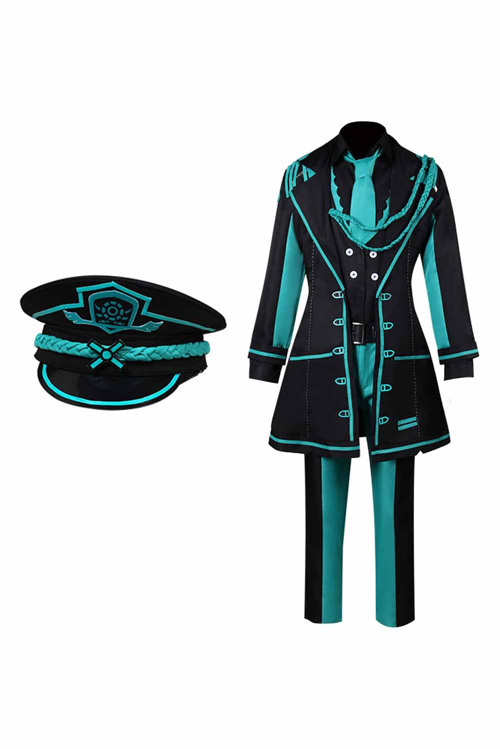 Game Limbus Company Ishmael Women Green Uniform With Hat Outfits Halloween Carnival Suit Cosplay Costume