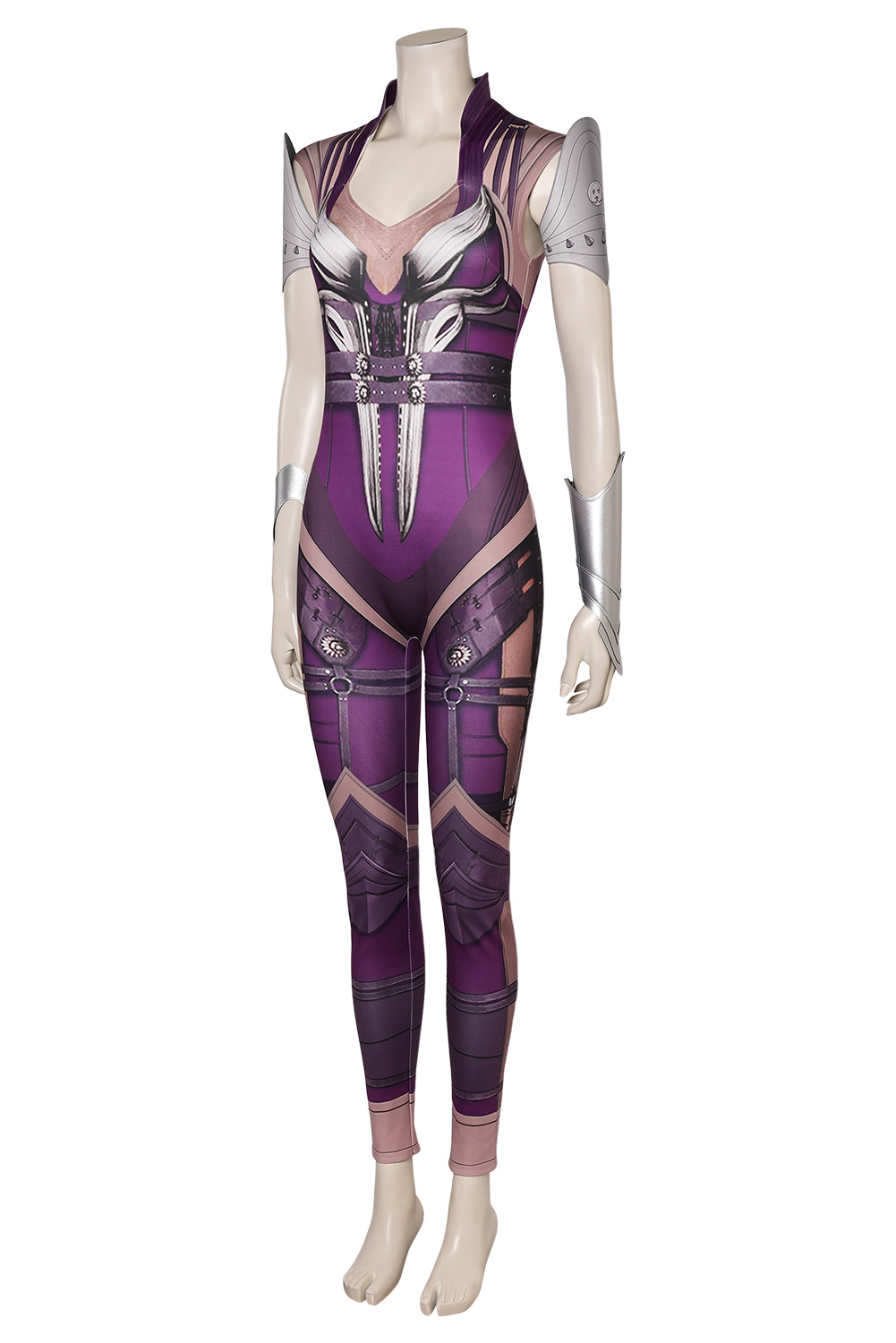 Game Mortal Kombat 1 Sinedl Women Printed Leather Jumpsuit Outfits Halloween Carnival Suit Cosplay Costume