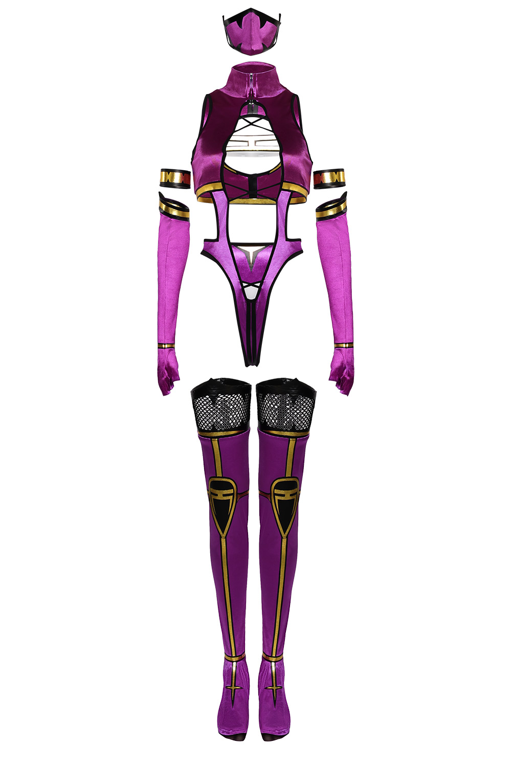 Game Mortal Kombat 9 Mileena Sexy Jumpsuit Outfits Halloween Carnival Suit Cosplay Costume