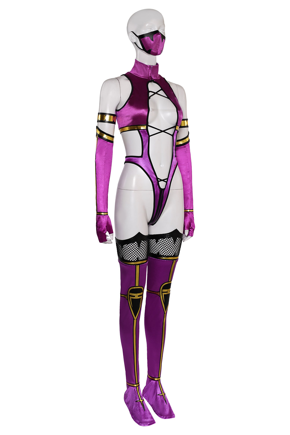 Game Mortal Kombat 9 Mileena Sexy Jumpsuit Outfits Halloween Carnival Suit Cosplay Costume