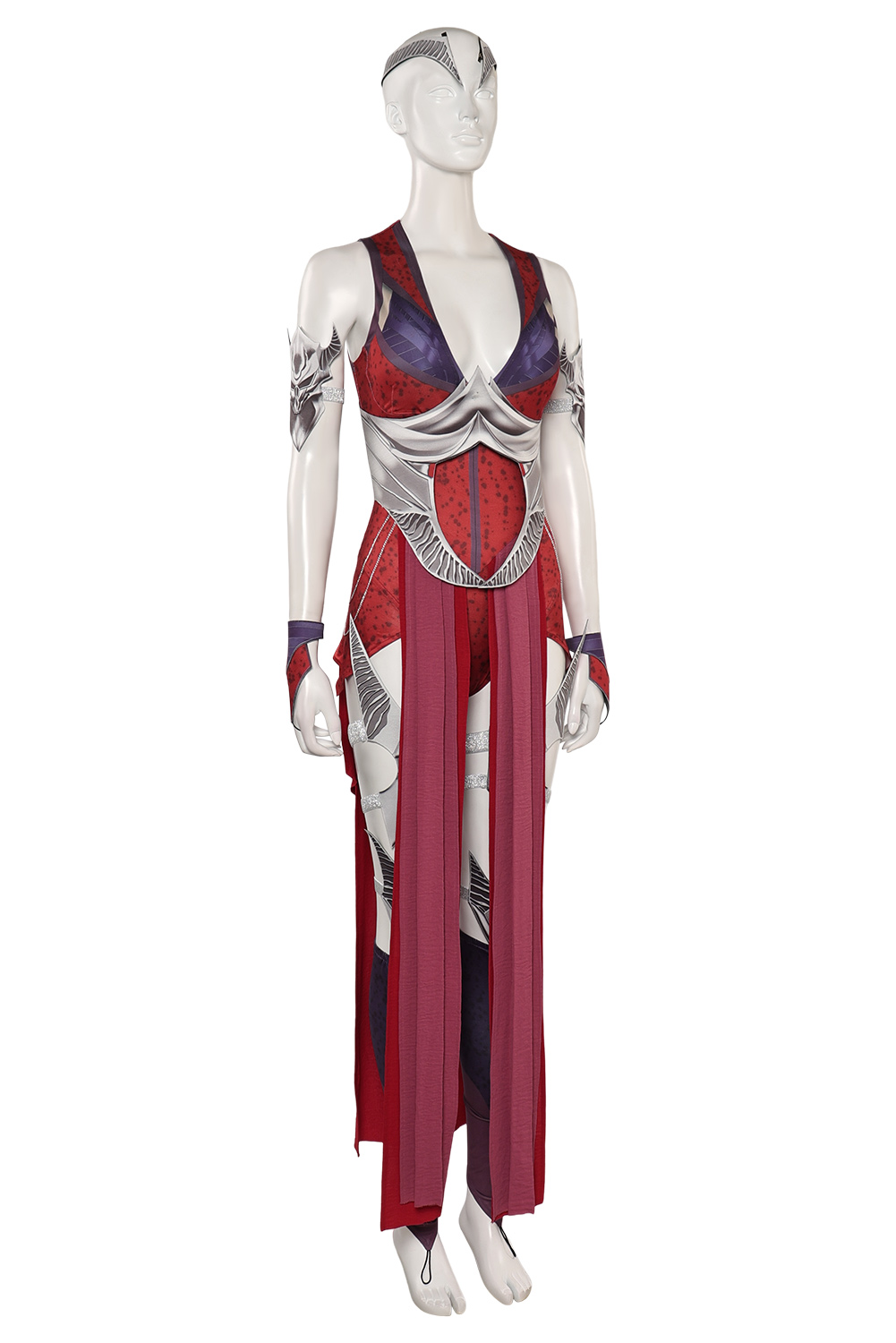 Game Mortal Kombat Nitara Dress With Accessories Full Set Outfits Halloween Carnival Suit Cosplay Costume