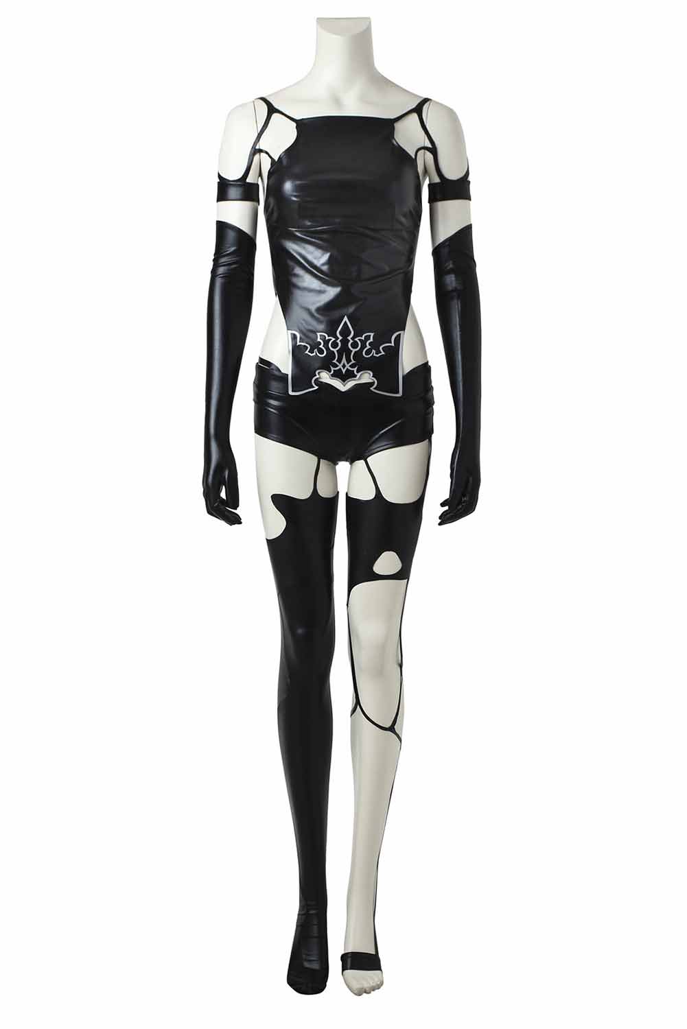 Game NieR:Automata YoRHa No. 2 Type B/2B Black Leather Suit Outfits Halloween Carnival Cosplay Costume