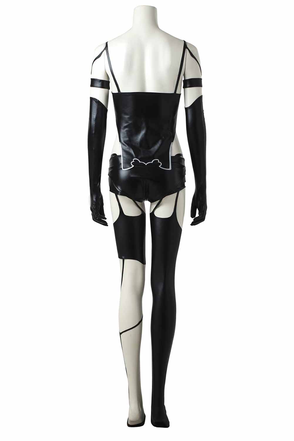 Game NieR:Automata YoRHa No. 2 Type B/2B Black Leather Suit Outfits Halloween Carnival Cosplay Costume