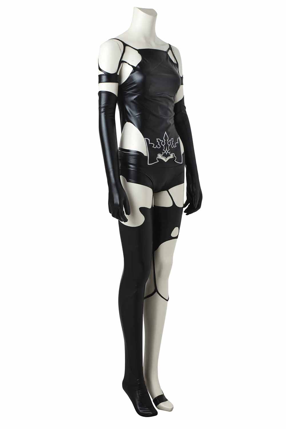 Game NieR:Automata YoRHa No. 2 Type B/2B Black Leather Suit Outfits Halloween Carnival Cosplay Costume