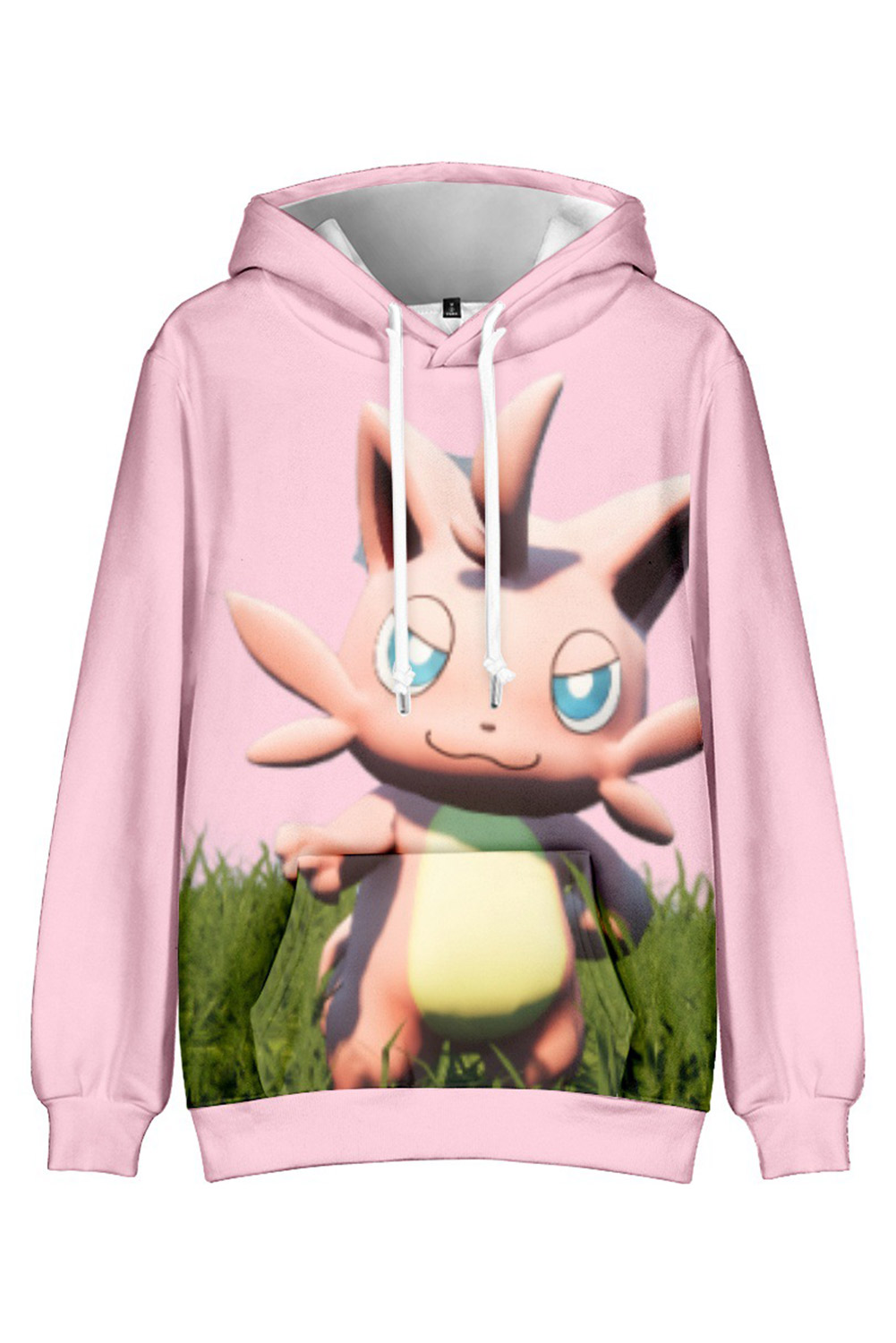 Game Palworld Cattiva Adult Pink Cosplay Printed Pullover Hoodie Outfits Halloween Carnival Suit Cosplay Costume